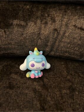 Blue Pastel Unicorn Dog Figurine Toy